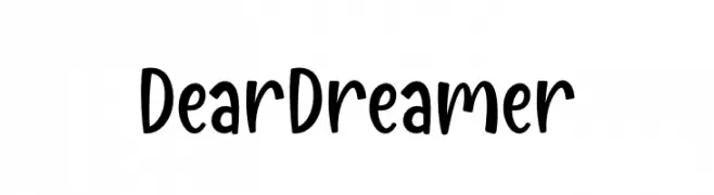 Dear Dreamer  フリーフォントのダウンロード