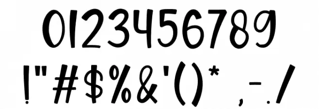 Dear Dreamer Font OTHER CHARS