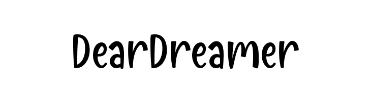 Dear Dreamer  font caratteri gratis