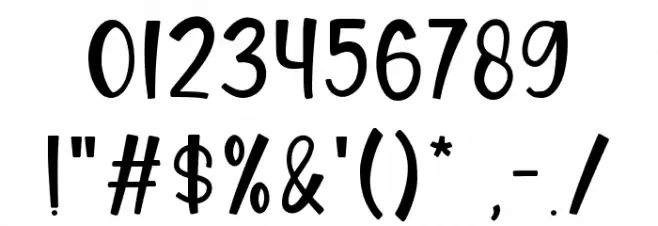 Dear Dreamer Font OTHER CHARS