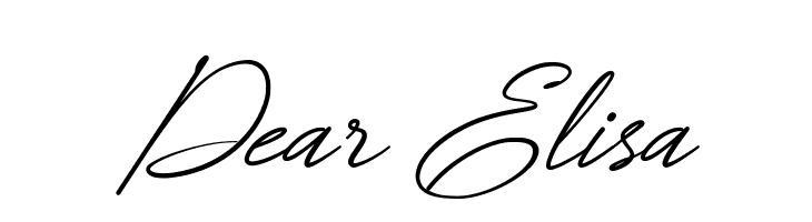 Dear Elisa  font caratteri gratis