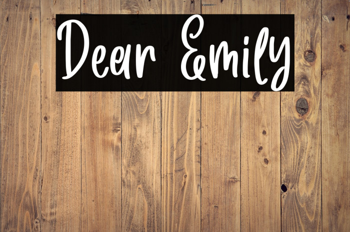 Dear Emily Example 2