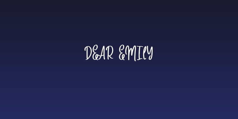 Dear Emily Social Header
