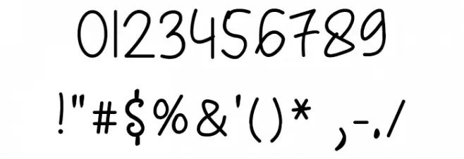 Dear Honey Font OTHER CHARS