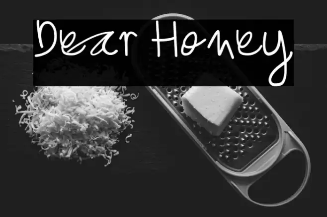 Dear Honey Font examples