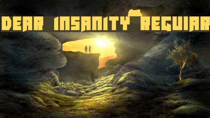 Dear Insanity Regular Font examples