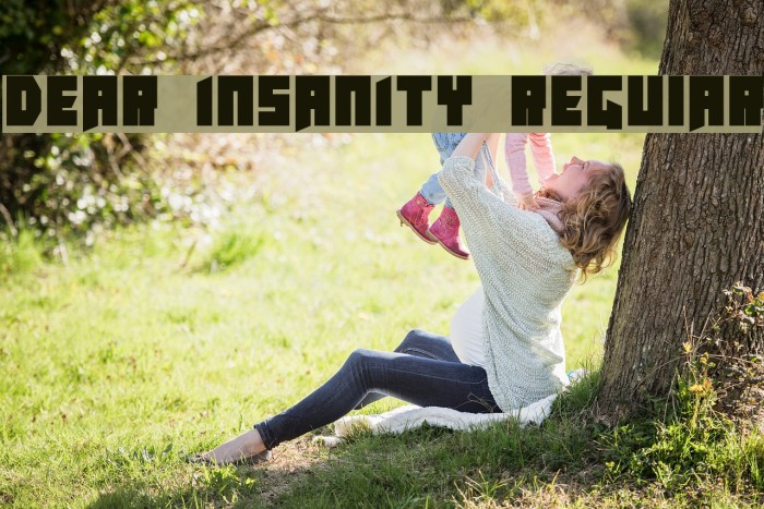 Dear Insanity Regular Font examples