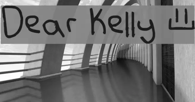 Dear Kelly © Font examples
