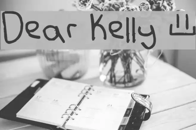 Dear Kelly © Font examples