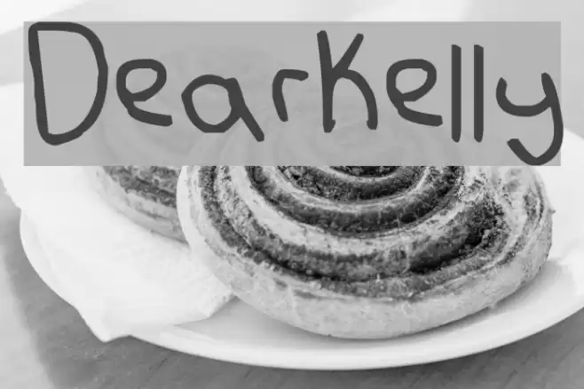 Dear Kelly Font examples