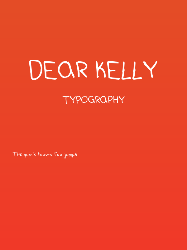 Dear Kelly Poster