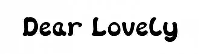 Dear Lovely  Fuentes Gratis Descargar