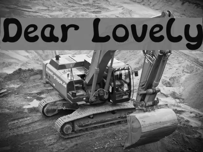 Dear Lovely Font examples