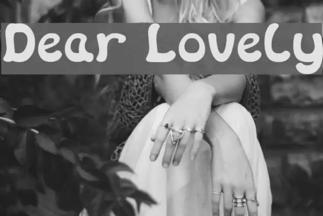 Dear Lovely Font examples