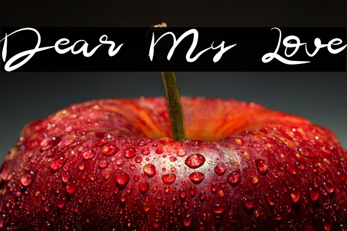 Dear My Love Example 1