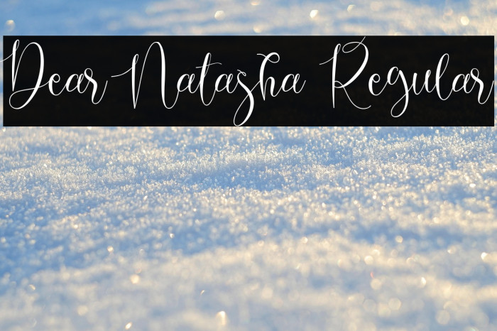 Dear Natasha Regular Example 1
