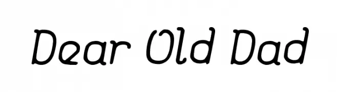 Dear Old Dad  नि: शुल्क फ़ॉन्ट्स डाउनलोड