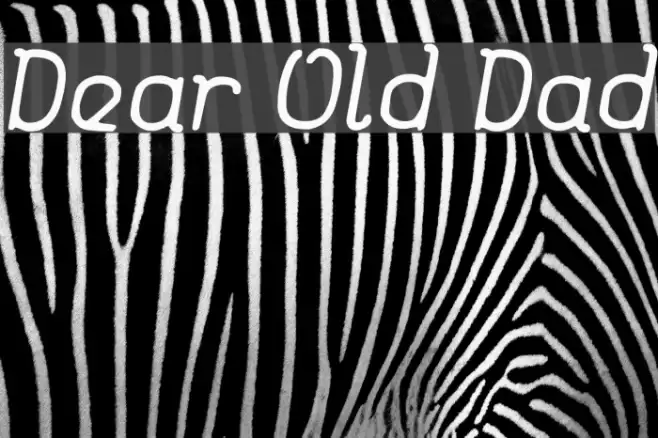 Dear Old Dad Font examples