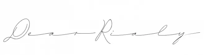 Dear Rialy  Скачать бесплатные шрифты