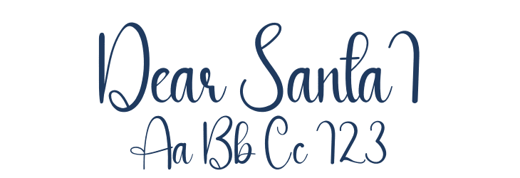 Dear Santa1 Font Preview