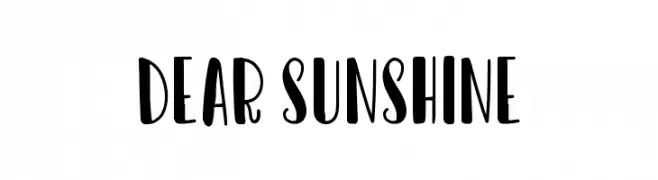 Dear Sunshine  baixar fontes gratis