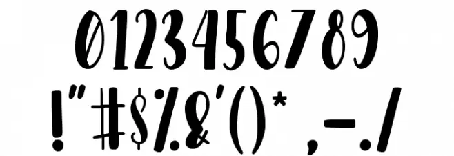 Dear Sunshine Font OTHER CHARS