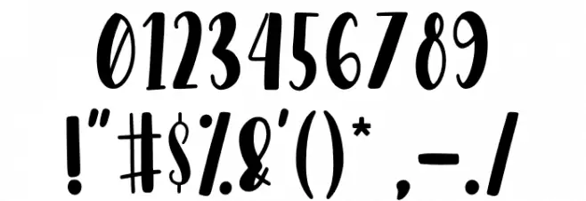 Dear Sunshine Шрифта ДРУГИЕ символов