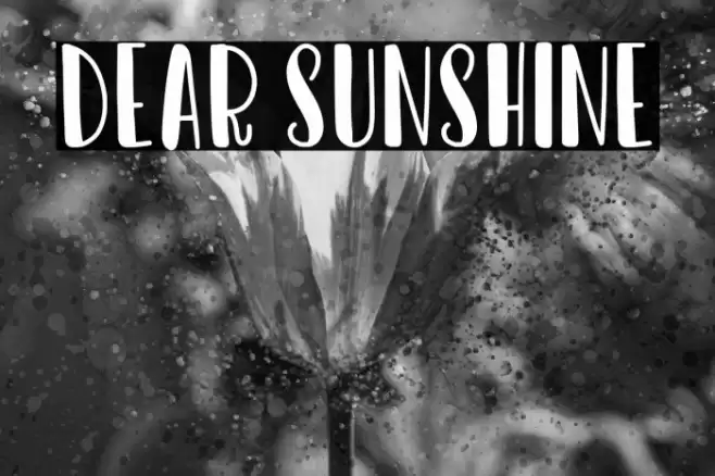 Dear Sunshine Font examples