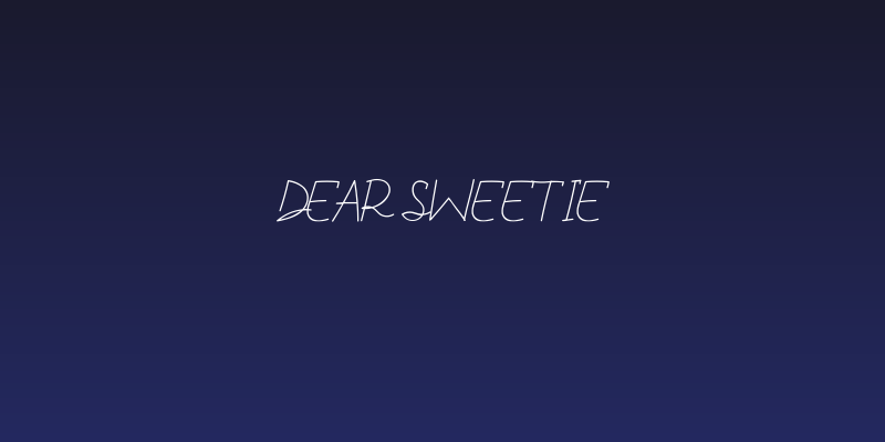Dear Sweetie Social Header