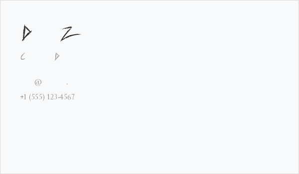 Dear Zebra Business Card