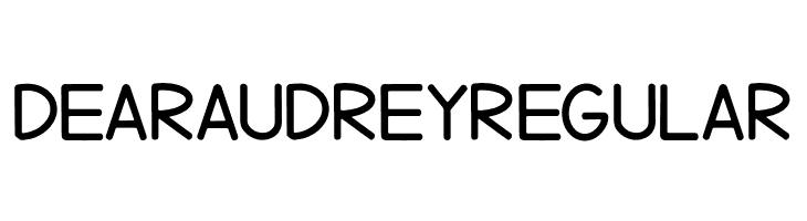 DearAudreyRegular  Free Fonts Download