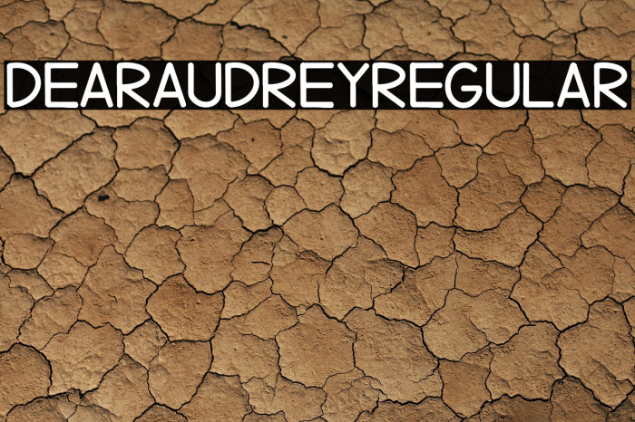 DearAudreyRegular Example 2