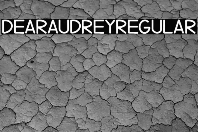 DearAudreyRegular Font examples