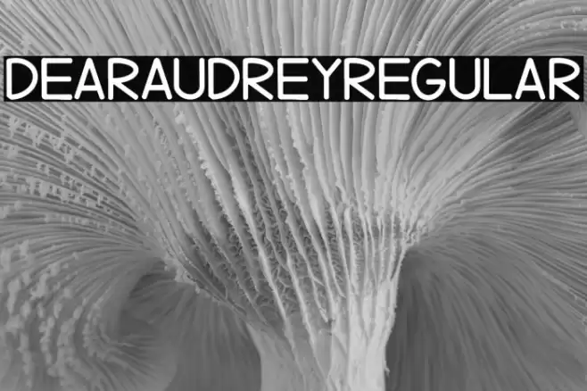 DearAudreyRegular Font examples