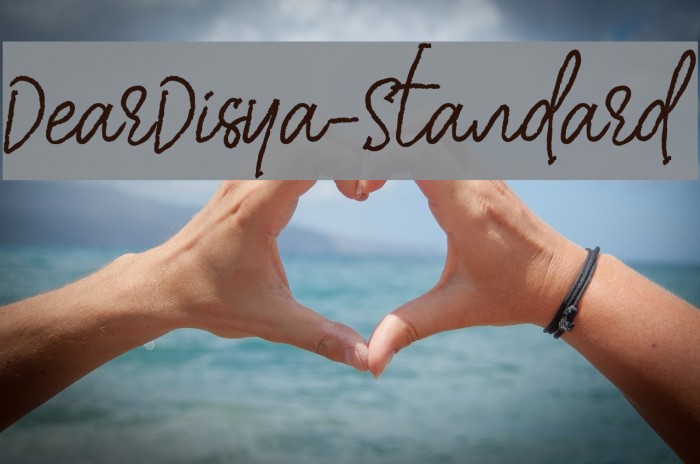 DearDisya-Standard Font examples
