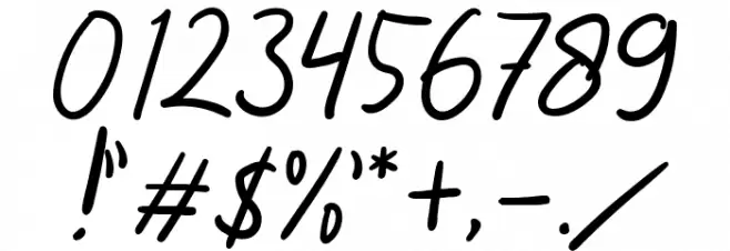 DearJane Font OTHER CHARS