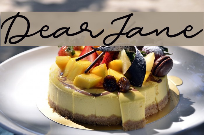 DearJane Font examples