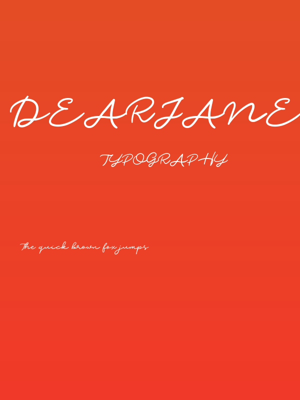DearJane Poster