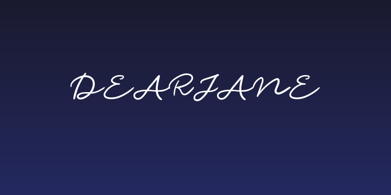 DearJane Social Header