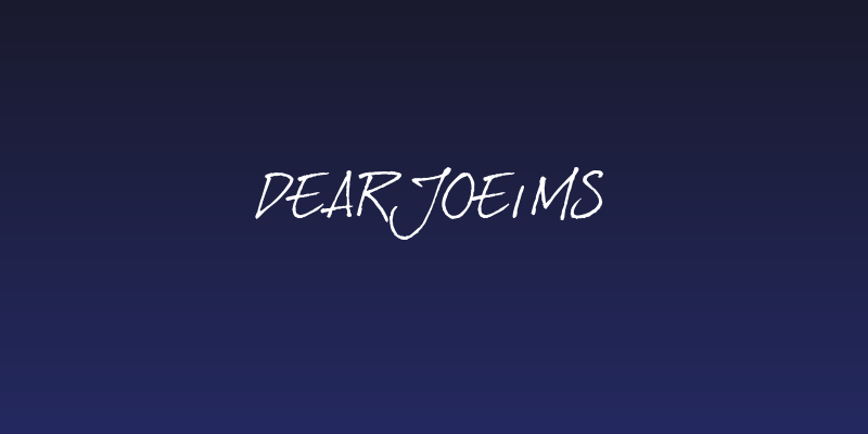 DearJoe1MS Social Header