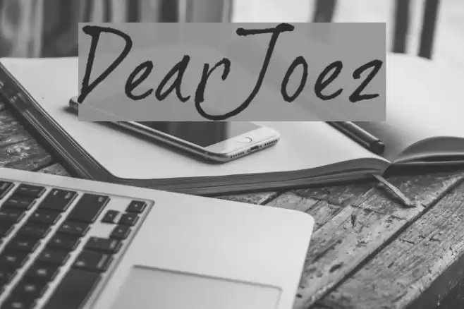 DearJoe2 Font examples