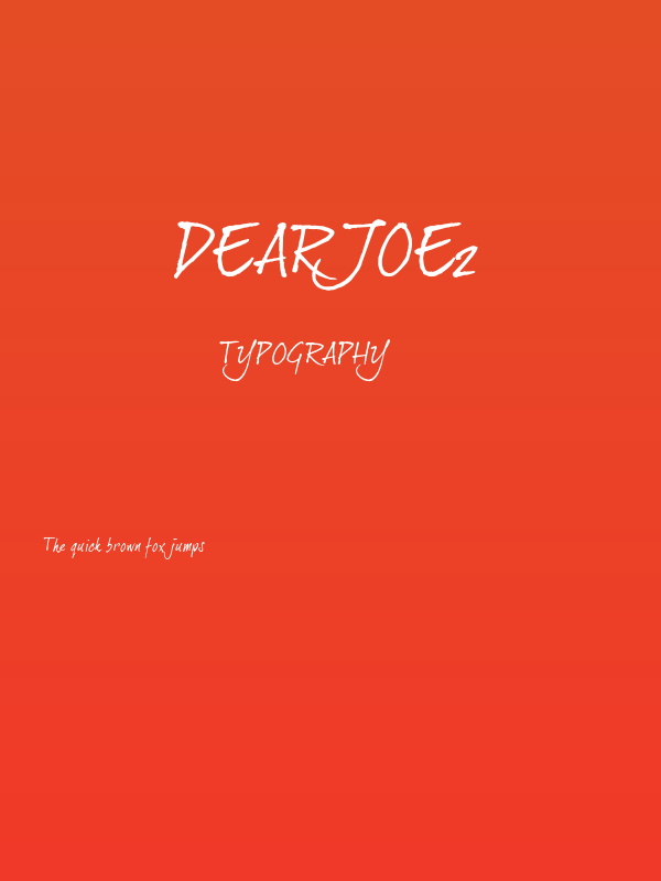 DearJoe2 Poster
