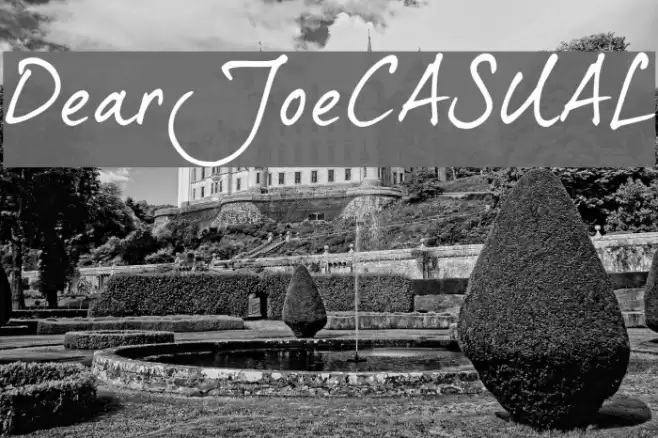 DearJoe5CASUAL Font examples