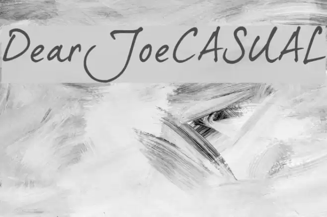 DearJoe5CASUAL Font examples