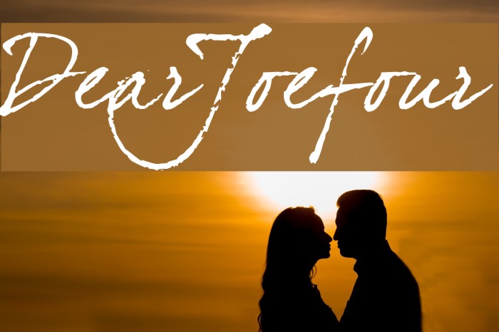DearJoefour Font examples