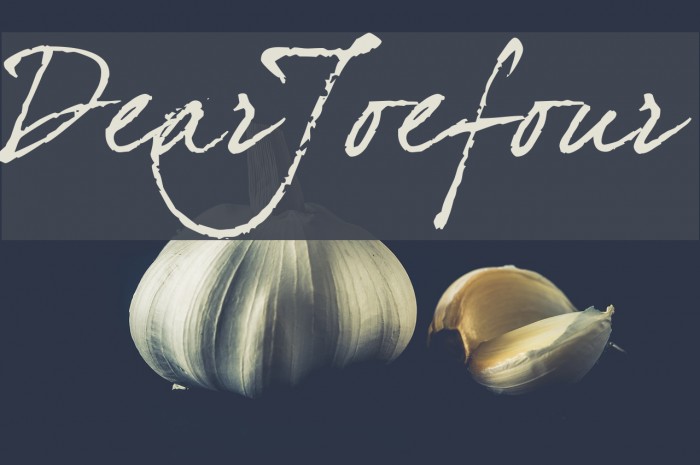 DearJoefour Font examples