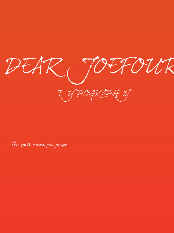 DearJoefour Poster