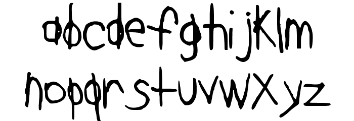 DearKatieNBP Font LOWERCASE