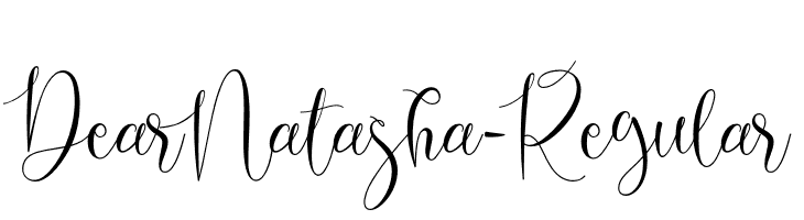 DearNatasha-Regular  Fuentes Gratis Descargar