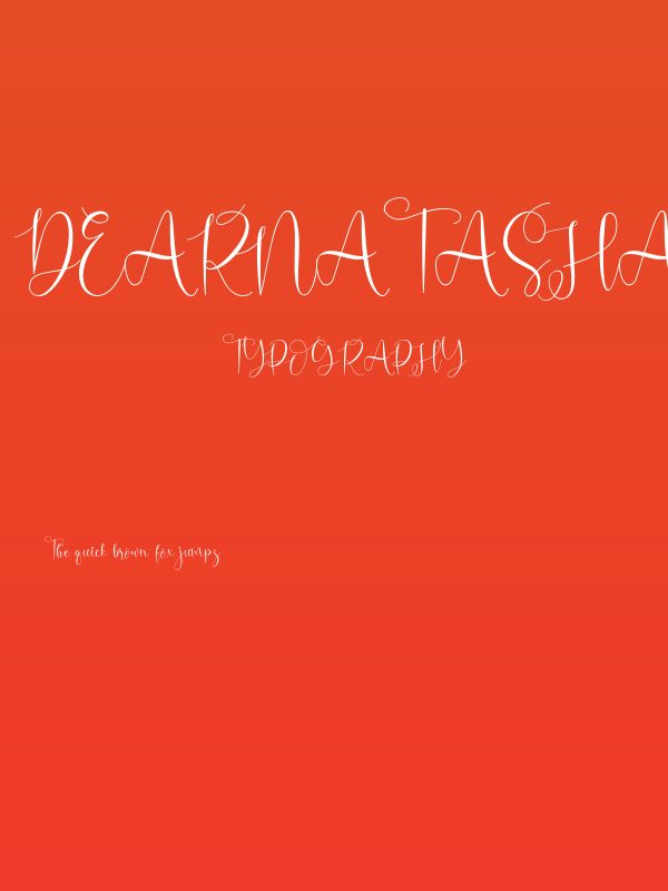 DearNatasha-Regular Poster